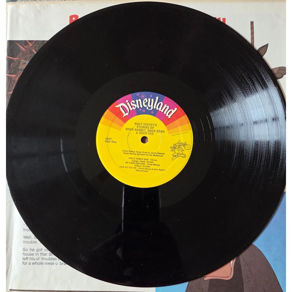 Walt Disney’s Brer Rabbit, Brer Bear & Brer Fox Vinyl LP - Picture 7 of 7